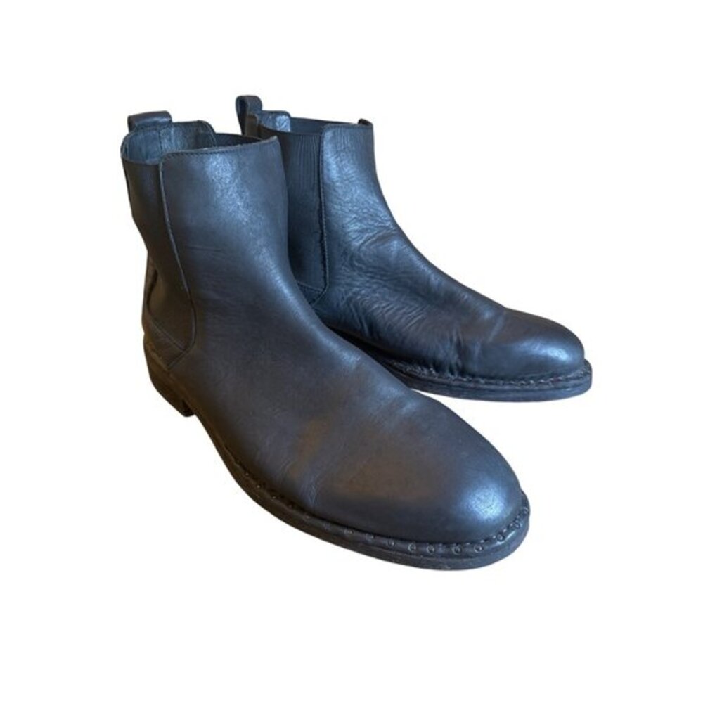 AllSaints Men's Trist Chelsea Boot Size 45 / US 12 Distressed Leather $285.